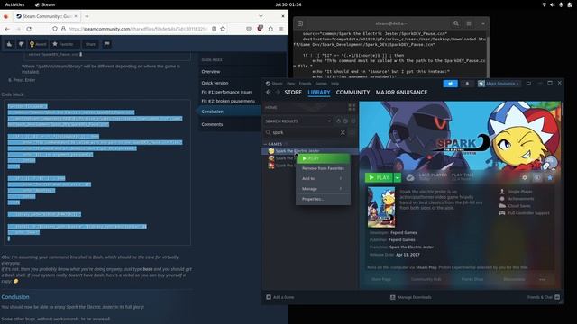 Spark the Electric Jester — Fix broken pause menu on Linux смотреть онлайн