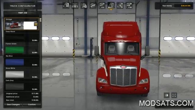 Peterbilt 579 Vintage Skin Mod | ATS mod смотреть онлайн