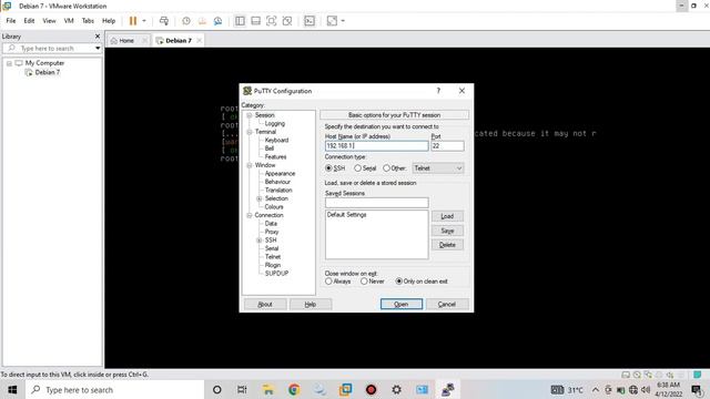Konfigurasi SSH Server Debian 7 pada VMware смотреть онлайн