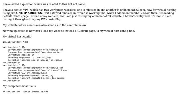 Centos Virtual host loading default page (3 Solutions!!) смотреть онлайн