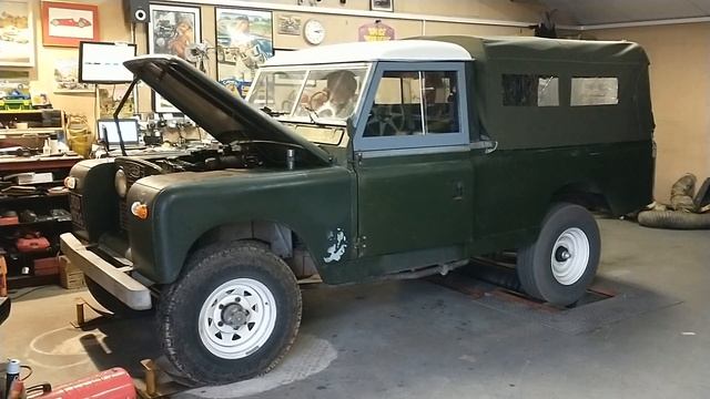 1969 Series Land Rover 2a LWB (2.25 Petrol) On The Rolling Road