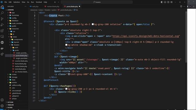 Listing Posts | Livewire Course #38 | Urdu & Hindi смотреть онлайн