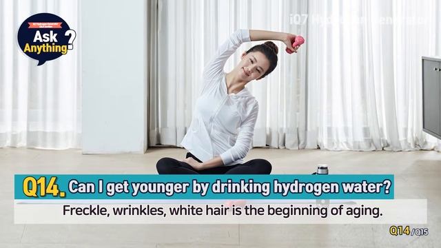 [iQ7 Hydrogen Generator Q&A Section] Q14.Can I get younger by drinking hydrogen water? смотреть онлайн