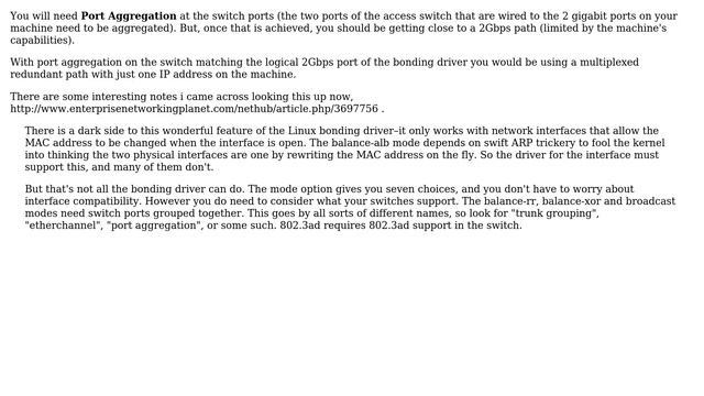 DevOps & SysAdmins: How to achieve 2-gigabit total throughput on Linux using the bonding driver? смотреть онлайн