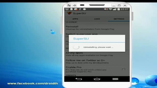 [LG G2 - D802] มาดูการ UNROOT ผ่าน SuperSu ครับ смотреть онлайн