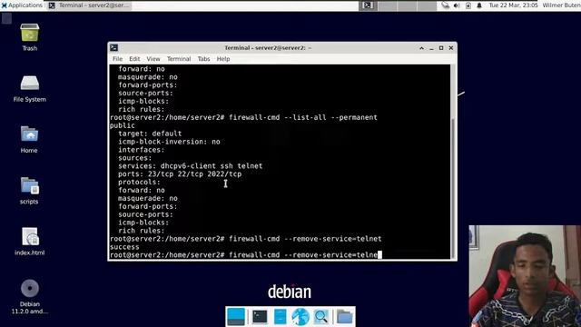 6.1 (A) || Experiment 17-9 - Seguridad || Debian 11 смотреть онлайн