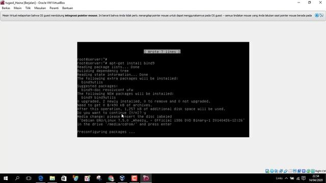 KONFIGURASI DNS SERVER LINUX BY VIRTUAL BOX смотреть онлайн