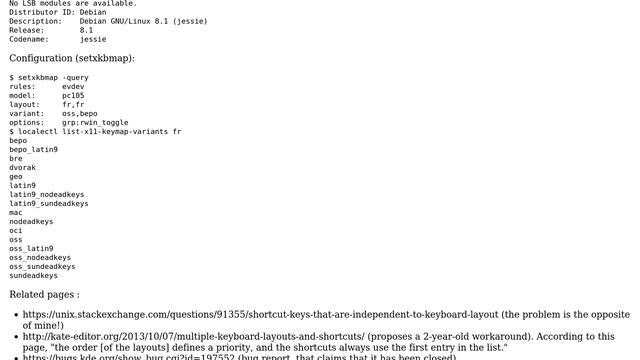 Unix & Linux: Multiple Keyboard Layouts And Shortcuts