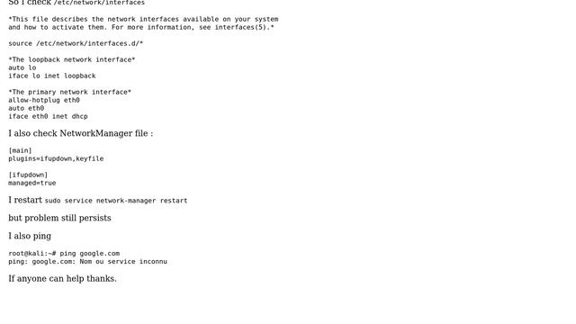 Kali linux no internet in terminal but browser works fine смотреть онлайн
