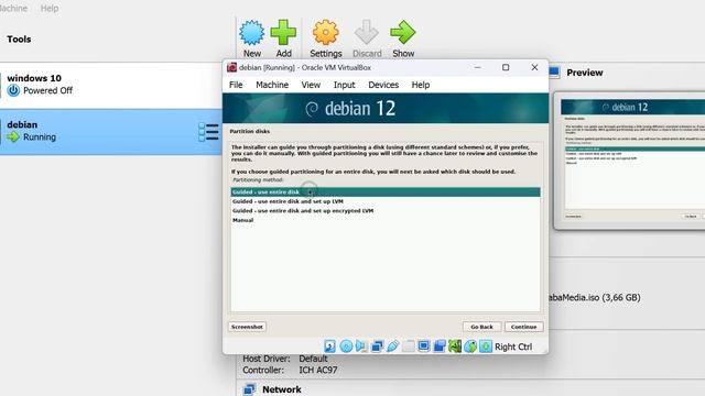 cara instal debian 12 di virtual box смотреть онлайн