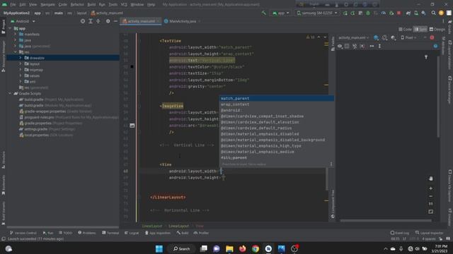 How to Draw Vertical And Horizontal Lines in Android Studio | Android Divider Bangla Tutorial смотреть онлайн