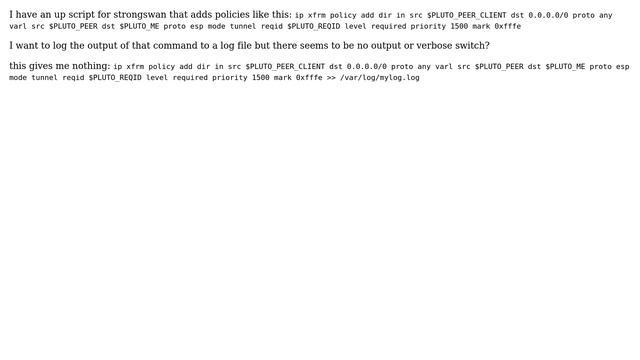 DevOps & SysAdmins: verbose output for ip xfrm command? смотреть онлайн