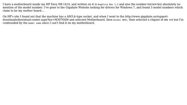 Unix & Linux: Can't find the motherboard model number on my hp envy h8-1414? (2 Solutions!!) смотреть онлайн