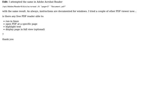 Ubuntu: How to open PDF file at specific page in the terminal? смотреть онлайн