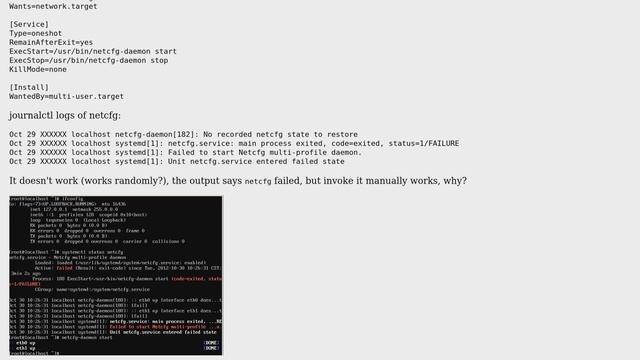 Unix & Linux: Can't setup netcfg service in arch linux смотреть онлайн
