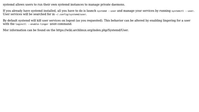 Unix & Linux: Is there something like a per-user daemon? (3 Solutions!!) смотреть онлайн