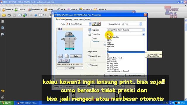 Cara membuat Booklet F4 atau Folio pdf - print buku lipat tengah pdf смотреть онлайн