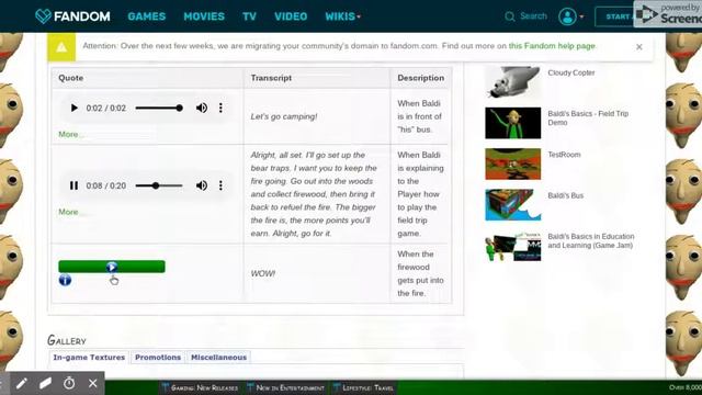 Baldi's basics NOISES AND ANIMATIONS!!! Warning, LOUD! смотреть онлайн