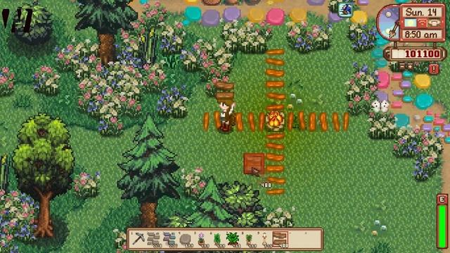 Decorating the farm with Colorful path | Stardew Valley "XNB Modding" смотреть онлайн