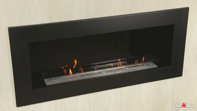 Как горит биокамин SteelHeat с рамкой GRAND смотреть онлайн