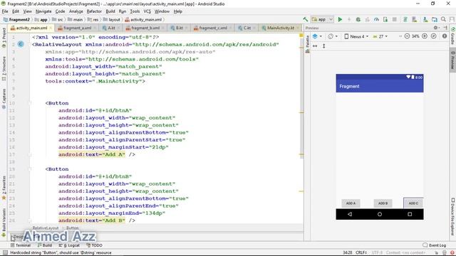 Fragment - part three - add and replace fragment смотреть онлайн