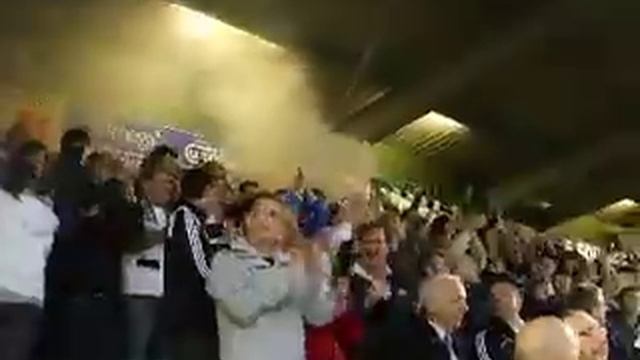 AFC Telford United Vs Forest Green Setanta Shield Final Fans Smoke смотреть онлайн
