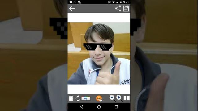 Como colocar óculos de thug Life em fotos pelo celular смотреть онлайн