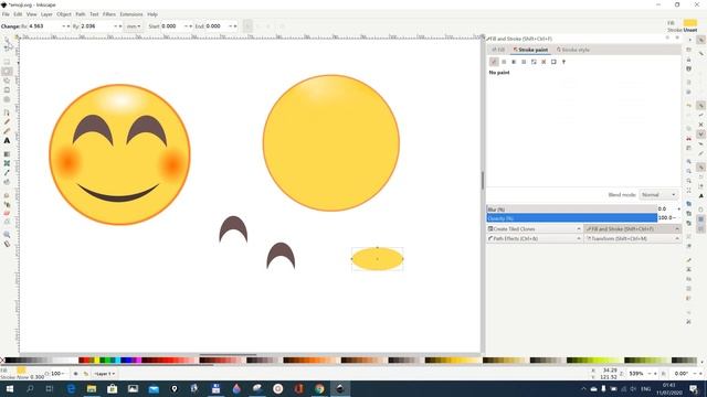 Inkscape Youtube Tutorial. Inkscape 1.0 Tutorials. Inkscape Emoji Icon for Beginners смотреть онлайн