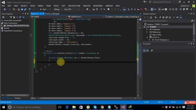 Insert Selected rows from DataGridView to Database in Windows Forms Application using C# смотреть онлайн