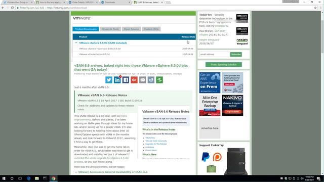 VMUG Advantage just added the latest NSX and All Flash vSAN 6.6 bits to EVALExperience смотреть онлайн
