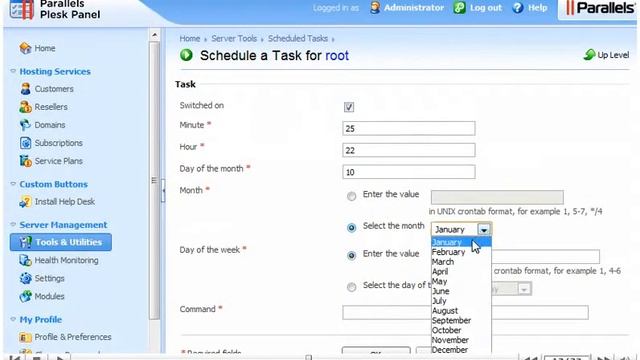 How to manage your system's scheduled tasks in Plesk 10 Control Panel - Admin Interface смотреть онлайн