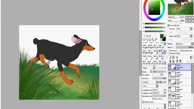 Drawing in Paint Tool Sai - Ange смотреть онлайн