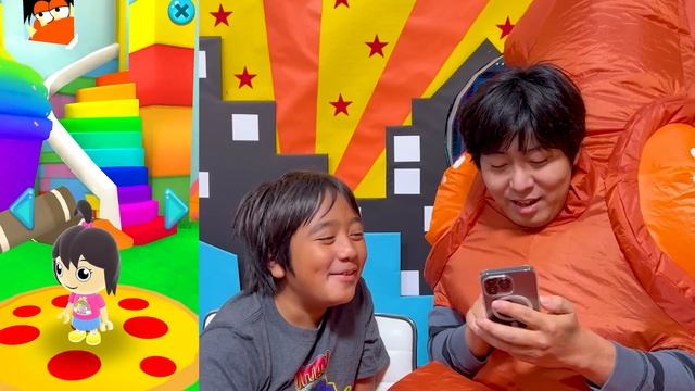 Ryan escape the Giant Octopus in the Box Fort Obby! смотреть онлайн