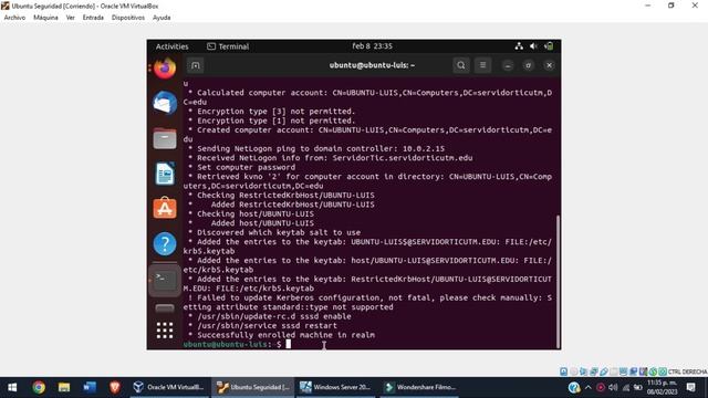 UNIR UBUNTU A WINDOWS SERVER смотреть онлайн