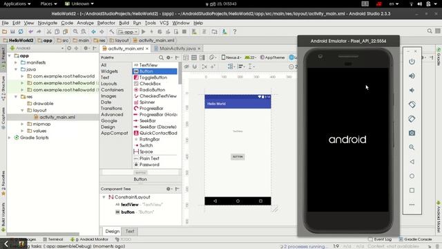 Android Studio සිංහලෙන් :: Hello World App එක හදමු-Android Development Tutorial 05 смотреть онлайн