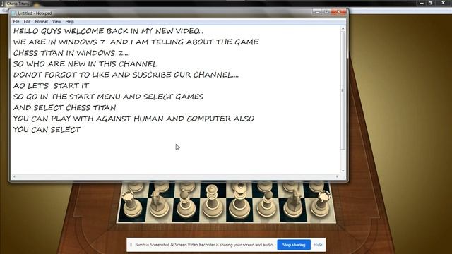 playing chess titan in windows 7 ultimate// NEPALI ARMY GAMING// смотреть онлайн