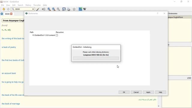 GoldenDict Install Dictionaries