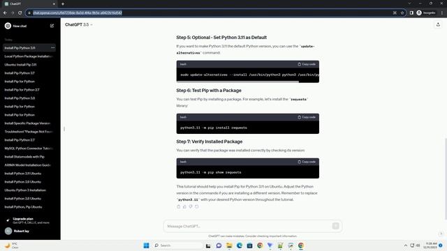 how to install pip for python 3 11 ubuntu смотреть онлайн