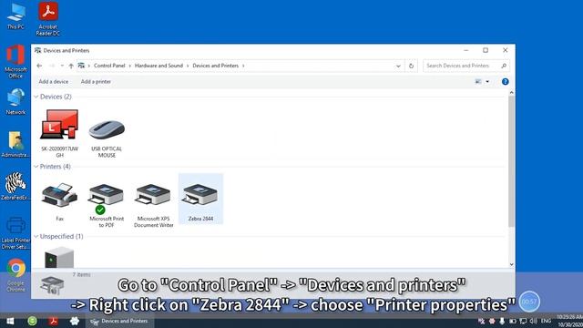 Installing Zebra 2844 Driver with 246S on Windows. смотреть онлайн