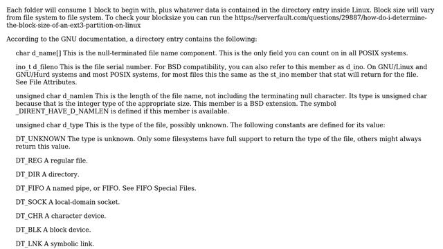 How much data takes empty file on Linux? смотреть онлайн