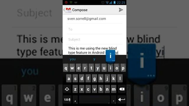 Android 4.0 Ice Cream Sandwich Keyboard
