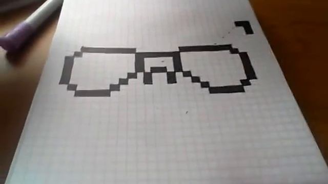 Рисуем по клеточкам радужные очки смотреть онлайн
