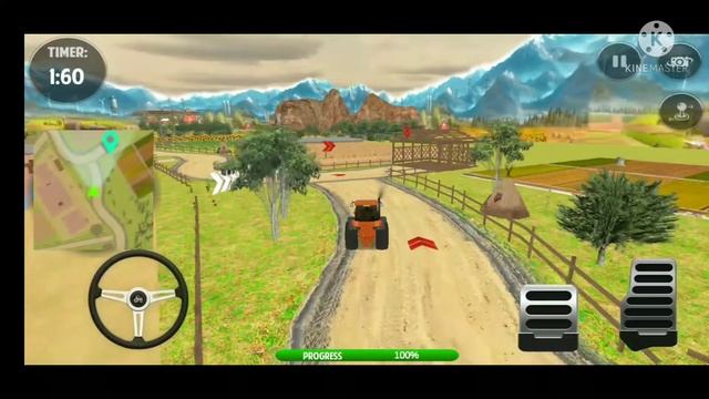 Village Farming Simulator - Tractor Harvester Farming - Android Driving Gameplay смотреть онлайн