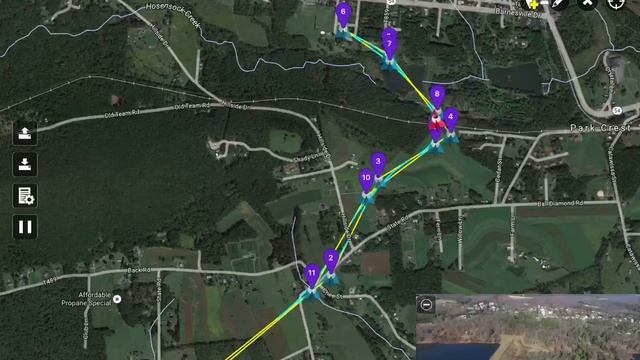 Litchi screen record of waypoint for iOS смотреть онлайн