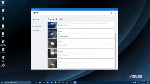01: Installing Unity Hub and Downloading Unity 2019.4.1 Tutorial смотреть онлайн