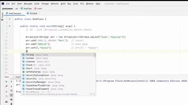 33 - OOP - ArrayList | Java Dersleri