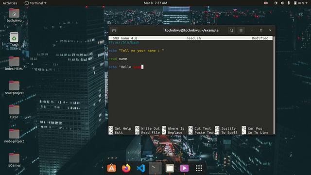 How to read user input in bash смотреть онлайн