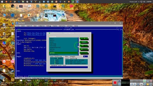 Thay Đổi Phím Tắt Cơ Bản và Nghịch FREE PASCAL смотреть онлайн