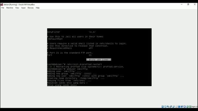 Konfigurasi FTP Server Debian 8 dengan Virtual Box смотреть онлайн