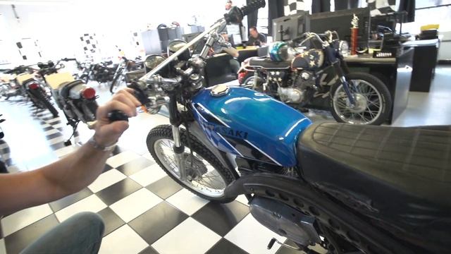 1975 Kawasaki F11 250cc BLUE смотреть онлайн